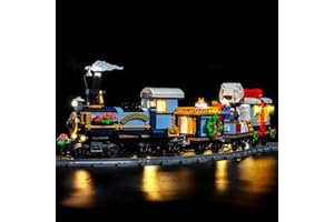 BRICKBLING Light Kit Compatible with Lego 10361 Holiday Express Train (No Model), Decoration Lighting Set Compatible with Lego Holiday Express Train Creative Toys