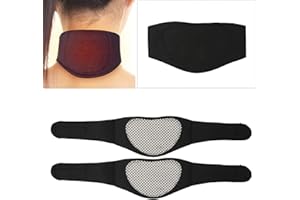 FYEARFLY Tutore Per Il collo Autoriscaldante, Supporto Per Collo Con Terapia Magnetica, 2 pezzi di fasce per il collo autoriscaldanti terapia magnetica bretelle per il collo che alleviano il dolore