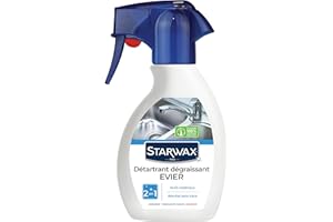 STARWAX Détartrant Dégraissant pour Évier - 250ml - Idéal pour Éliminer le Tartre et la Graisse dans les Éviers