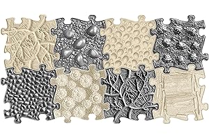 muffik Orthopaedic Sensor Structure Mats Desert Set - 8 Pieces for Tactile Perception