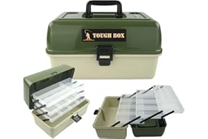Roddarch© 3 Tray Cantilever Fishing Tackle Tough Box