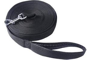 Pofomede Laisse Chien Enrouleur 10m, Randonnée Accessoires, Longe De Dressage Main Libre Voiture Gros Accessoires Voiture Pour Chiens, Noir