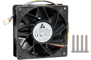iHaospace QFR1212GHE 12VDC 2.7A 120x120x38mm 4-Pin Cooling Fan for antminer s19 S9 L3+