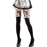 thigh Highs French Maid Accessory for Sexy Lingerie Stockings Fancy Dress