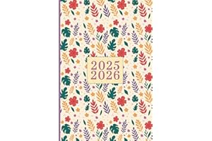 Agenda Settimanale 2025 2026: 16 Mesi da Settembre 2025 a Dicembre 2026 | Planner Scolastico | Verticale con Calendari Mensili | A5 | Fiori Tropicali