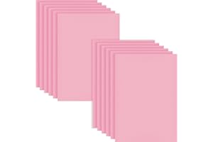 HXJDAM Sztywny filc 2 mm do majsterkowania, 20 x 30 cm, filc do majsterkowania, 12 sztuk płyt filcowych, filcu z włókniny, włókno poliestrowe, arkusze filcowe do majsterkowania i szycia (różowy)