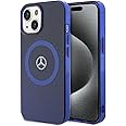 CG MOBILE Mercedes-Benz iPhone 15 Case [Official Licensed] Double Layer Case with Star Pattern | Mag-Safe Compatible | Protective Case/Cover Designed for iPhone 15 (6.1-Inch) 2023 - Blue