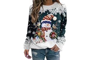 Générique Ugly Pull Noel Rigolo Femme Hiver, Drole de Femmes,Pull Moche,Pull Famille Assortis,Pull Famille,Noel Sweat Polaire Hiver Chaud Sweatshirt
