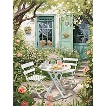 Vooiceofco Paint By Numbers Per Adulti – Kit 40x50cm Con Pennelli E Colori Acrilici (Senza Cornice)