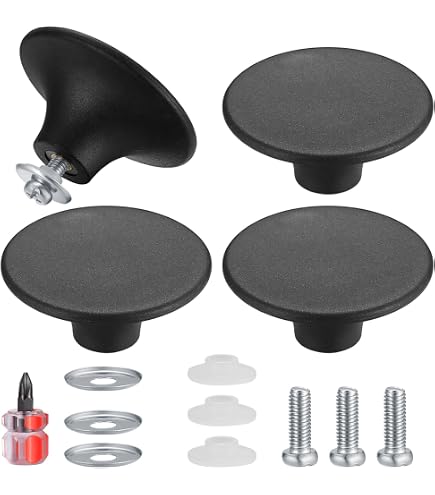 Lot De 4 Boutons De Remplacement Pour Couvercles De Casserole M5 - Dimensions 75 X 45 Mm | Poignées Universelles Pour Ustensiles De Cuisine - 8