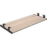 FIX&EASY Tastaturauszug Up&Down, Tastaturablage 600X300mm sonoma eiche Dekor, Auszugschienen mit Einrastfunktion höhenverstel