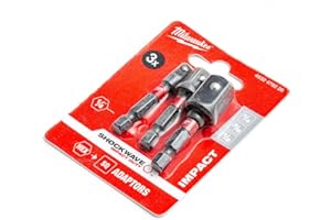 MILWAUKEE Milwauke 3 x zestaw adapterów do kluczy nasadowych (1/4 + 3/8 + 1/2)