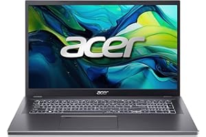 ‎ACER Acer Aspire 17 (A17-51M-73JJ) Laptop, 17" FHD IPS Display, Intel Core 7 150U, 16 GB RAM, 1 TB SSD, Intel Grafik, Windows 11, QWERTZ Tastatur, grau