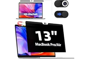 IPROKKO Filtro privacy magnetico per MacBook Pro 13 pollici (2016 – 2022, M1, M2) e MacBook Air 13 (2018 – 2021, M1), rimovibile Anti Glare Luce Blu Mac 13,3 pollici