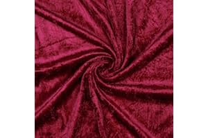 VmG-Store Tessuto in velluto pannato, 2 m x 145 cm, da cucire, non al metro, lucido, elasticizzato, per tende, costumi, vestiti, tovaglia, tessuto decorativo (008 vino)