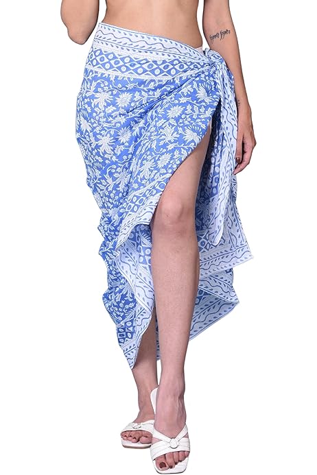 Pareo Mare Guru-Shop Pareo In Tessuto Sottile, Può Essere Appeso