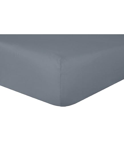 Sleepdown Kissenbezüge Aus 100% Baumwolle – 2 Stück Im Set (48 X 74 Cm) | Weich, Atmungsaktiv & Gemütlich | Schieferfarbe
