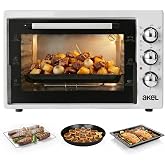 Akel AF340L 34 lt Beyaz Midi Fırın, İ&ccedil; aydınlatmalı, Zaman Ayarlı, Izgara ve Fırın, 2 Tepsi 1 Tel Izgara