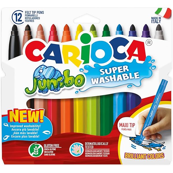 Pennarelli Spessi Staedtler Noris Jumbo - 12 Colori - Ergonomici E Lavabili - Per Bambini Dai 4 Anni - Foto 5