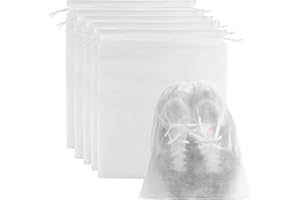 Sac à Chaussures de Voyage 25pcs Housse Anti-Poussière de Chaussures Sac de Rangement Anti-Poussière Imperméable pour Chaussures Vêtements Pendant Voyage et Sport