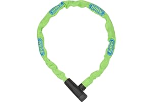 ABUS Candado de cadena Steel-O-Chain 5805K - Candado de acero para bicicletas - Nivel de seguridad 5 - 75 cm - Amarillo/Verde