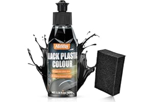 Allisway Renovateur Plastique Voiture Interieur, Nettoyant Plastique Voiture, Renovateur plastique, ÉLimine les Rayures sur L'IntéRieur et L'ExtéRieur de la voiture et PréVient la Décoloration,100 ml