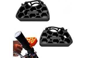 KUYTUE Bike Handlebar Stand,Handlebar Protector,Bicycle Handlebar Clip-On Stabilizer,Riding Brake Handle Holder,Bike Shifting Brake Lever Protection Bracket,Brake Handle Support,Handlebar Bike Stand