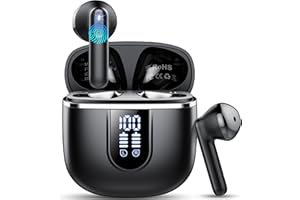 CILLSO Wireless Earbuds, Bluetooth 5.4 Earphones In Ear Hi-Fi Stereo Deep Bass, Bluetooth Headphones with 4 ENC Noise Cancelling Mic, 40H Playback IP7 Waterproof Earbuds Comfortable Earbuds for Sport, Work