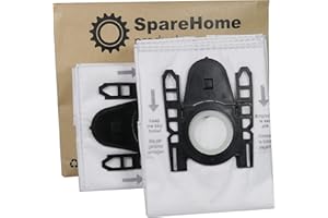 RELEMAT SpareHome® 10 bolsas Hyperfilter Plus alta filtracíon reemplazo para aspiradores Bosch tipo G/G All/GXXL/GXL