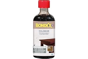 BONDEX Mordente per Legno all'Interno Non trattato, Rovere Medio, 0.25 kg