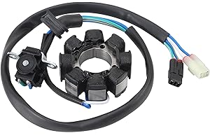 GOOFIT 8 bobines Moto magnéto stator Moteur Accessoires Remplacement pour CRF 250 CRF250 CRF450r 2005-2008 CRF250r 2004-2009