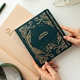 Charmlı Reading Journal - Okuma G&uuml;nl&uuml;ğ&uuml; 18x20 cm Koyu Yeşil
