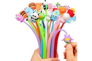 SKAMORI 30 Pezzi Penne Gadget Compleanno Bambini 5 6 7 8 9 10 Anni, Divertenti Penne Gel Animali, Penne Regalini Fine Festa Compleanno Bambini