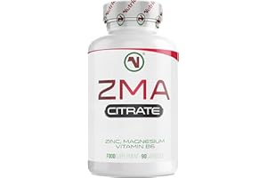 NUTRIODOL ZMA N500 | Zinc, Magnesium, Vitamin B6 - 90 Capsules | 30 Days Supply | Increase Your Muscle Strength, Size & Recovery.