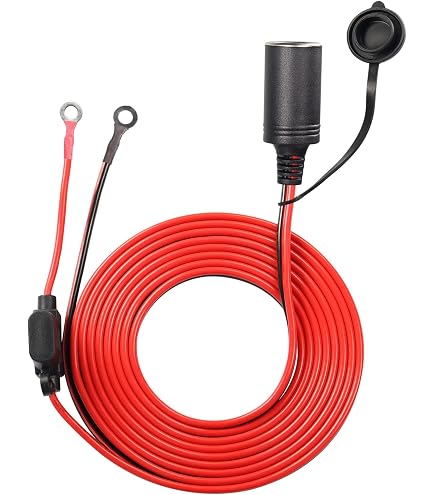 Fiche Allume-Cigare 12V-24V Universelle - 2 Pièces Avec Fusible 10A - Pour Voiture, Moto, Camping-Car