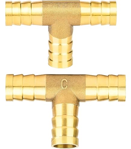 Conector En T Para Manguera LW 9 Mm - Latón CW617N, Presión Máx. 10 Bares, Temperatura Máx. 90°C, Alta Calidad