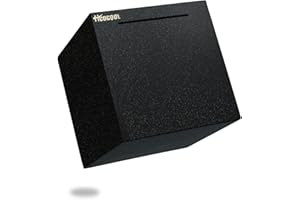 Hicocool Piggy Bank for Adults Must Break to Open, Stainless Steel Adult Piggy Bank for Real Money, Unbreakable Metal Money Bank for Cash Saving (15cm, Black)