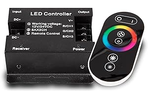 Mextronic RGB LED Controller - Mando a distancia para luces LED (táctil, hasta 18 A)