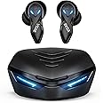 EKSA Gt1 Cobra Gaming Bluetooth Truly Wireless in Ear Earbuds with Mic with 38Ms Low Latency, Black