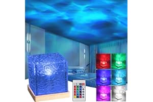 UOUNE Galaxy Projector Ocean Wave Projector Lights Cube, 16 Colors 30 Lighting Modes with Remote Control, Star Projector Kids Night Light Projector for Bedroom Party Game Rooms