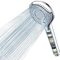 MEKO 2er Pack Ersatzfilter Für Duschkopf - 15 Schichten Filter Gegen Hartes Wasser & Chlor