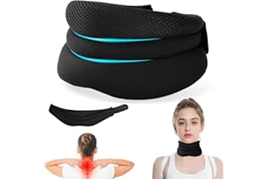 YAOZUP Kołnierz szyjny, kołnierz szyjny, opaska na szyję, miękki podparcie szyi, ortopedyczny kołnierz szyjny, wsparcie szyi dla bólu szyi i wsparcia