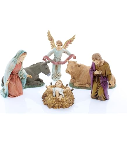 PALAIS ROYAL Natività Completa Presepe 8 Pezzi Resina - Prestige Home