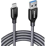 Anker PowerLine+ USB-C to USB 3.0 cable (6ft/1.8m), High Durability, for USB Type-C Devices Including Galaxy S8/S8+/S9/S10, M