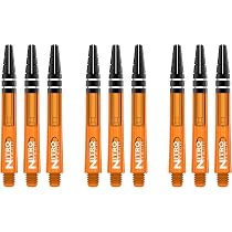 Tiges De Fléchettes RED DRAGON VRX - Lot De 12 Tiges Moyennes Orange Pour Jeu De Fléchettes