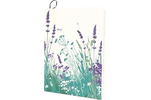 CRASPIRE Copertina per Libri Elastica Color Lavanda Lavabile Riutilizzabile Grande in Nylon Adatta per Libri con Copertina Rigida da 9 x 11 Pollice per Studenti in Classe