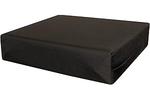 AMANSTYLE LTD Memory Foam Seat Cushion for Office Chair Pain Relief Cushion for Back Support Seat Pad for Office Desk, Gaming Chair, Wheelchair, Car Seat, Tailbone Pain 4cm (Black, 45 x 45 cm / 18" x 18")