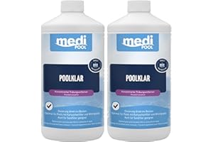 POWERHAUS24 2 x PoolKlar, 2 x 1L von mediPOOL
