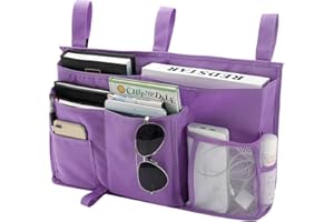 Bseash Organizer na łóżko piętrowe, organizer na łóżko nocne, torba do przechowywania, 8 kieszeni, do pokoju w akademiku, łóżka szpitalnego, szyny do łóżeczka dziecięcego, tkanina Oxford 600D