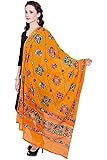 kalpit creations Women's Embroidery Mirror Work Multi-Colour Kutch Work Cotton Dupatta Chakachak